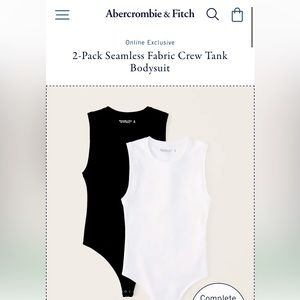 2-Pack Crew Tank Bodysuits